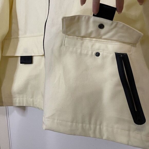 NWOT NIKE Tech Pack full zip hooded yellow utility cargo outdoor jacket Small - Picture 4 of 6